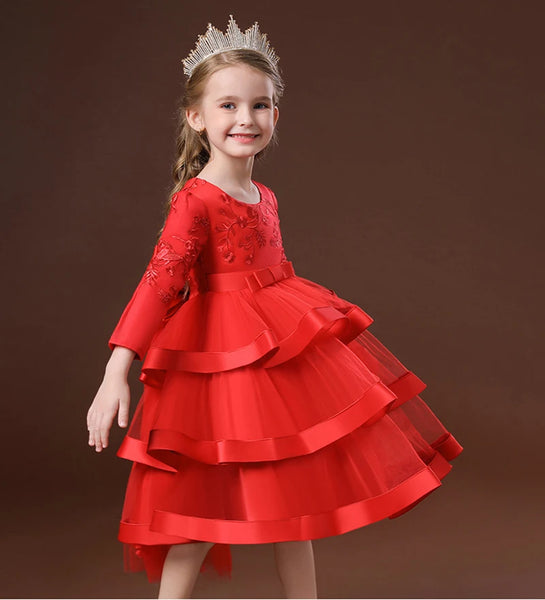 Imelda Layered Special Occasion Dress for Little Girls