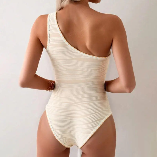 Beachy Chic Starfish One-Shoulder One-Piece for Women & Teens