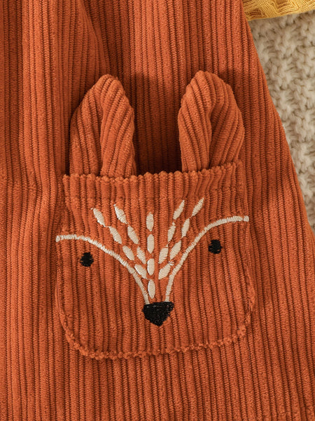 Little Fox Romper Dress Outfit for Baby & Toddler Girls