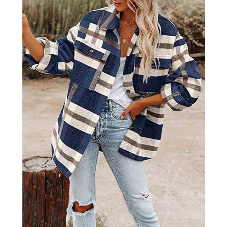 Zaylie Thick Plaid Shacket