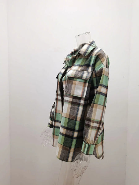 Zila Thick Plaid Shacket