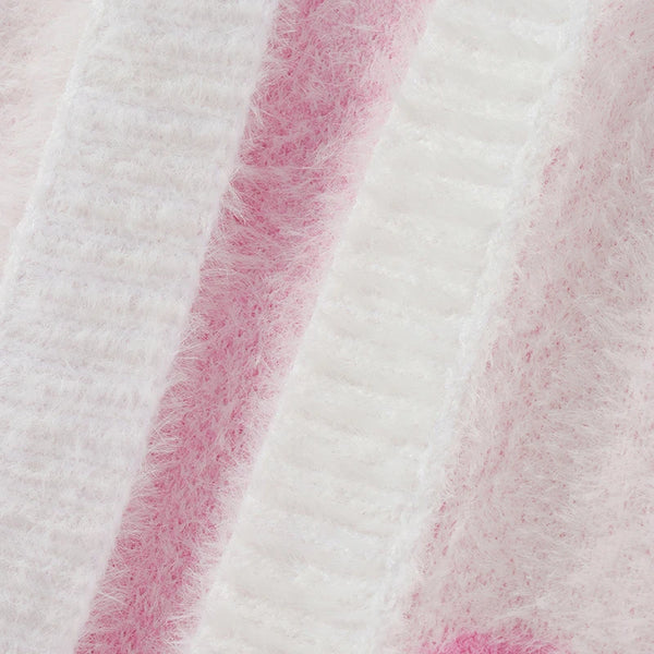 Momma & Me Open Front Super Soft Heart Print Cardi with Pockets