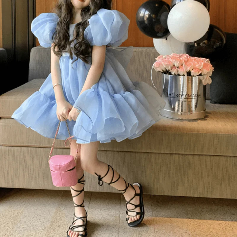 The Adele Blue Party Dress – Jadey's Closet