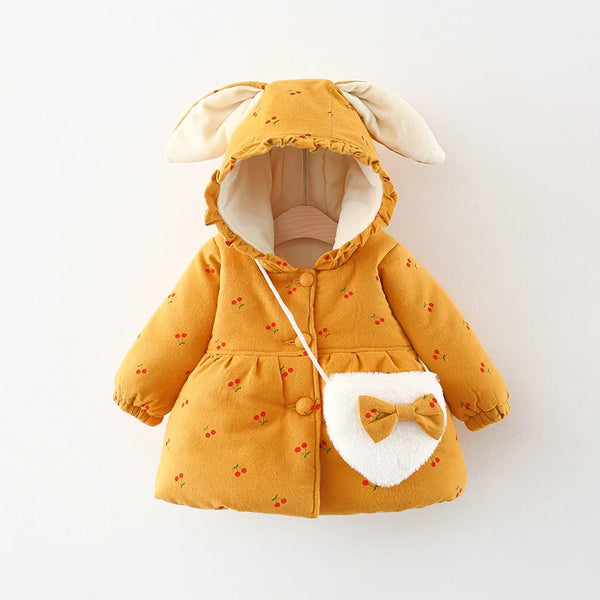 Snuggle Bunny Soft Jacket & Purse Set for Baby & Toddler Girls