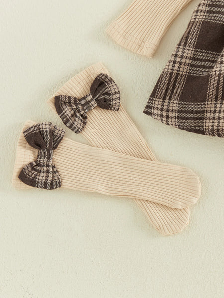 Phillipa Plaid 4-Piece Outfit Set for Baby & Toddler Girls