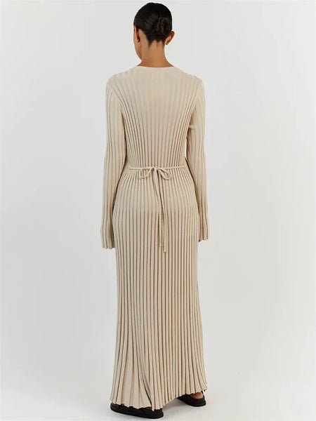 Easy Breezy Ribbed Knit Sweater Maxi Dress for Women & Teens