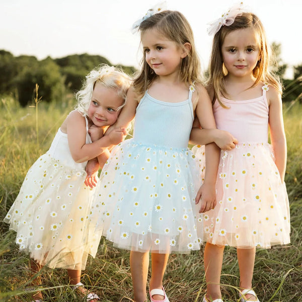 Pretty Daisies Tulle Twirl Dress for Baby & Little Girls