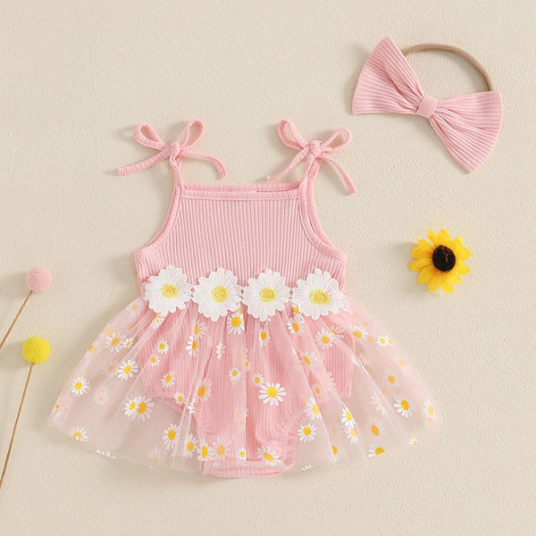 Summer Daisies Romper Dress Outfit