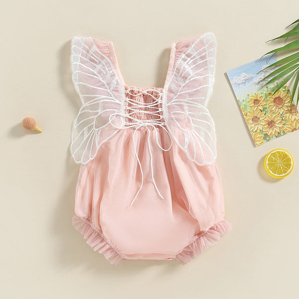 The Amber Butterfly Wings Romper