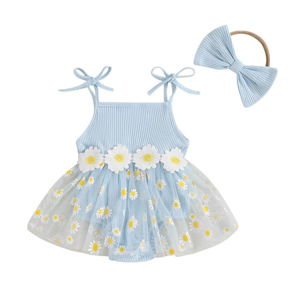 Summer Daisies Romper Dress Outfit