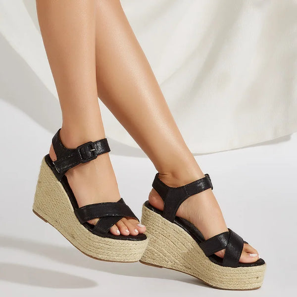 Piama Cross-Top Wedge