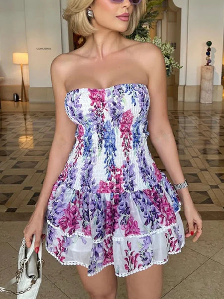 Lilac Bunches Party Dress