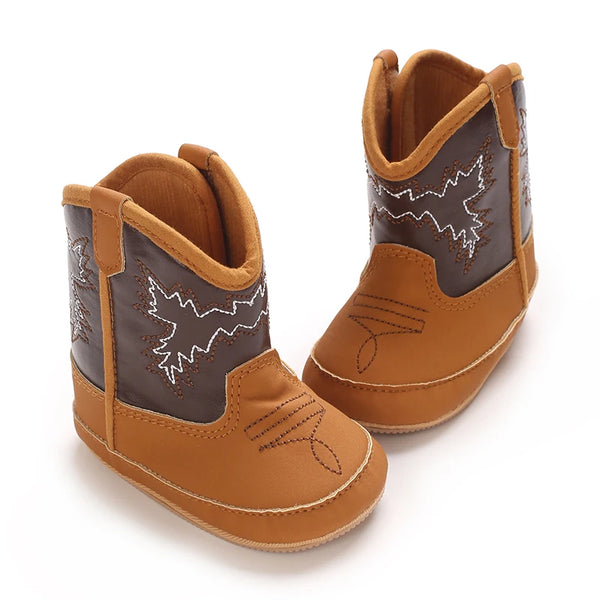 Western Girl Brown Boots for Baby Girl