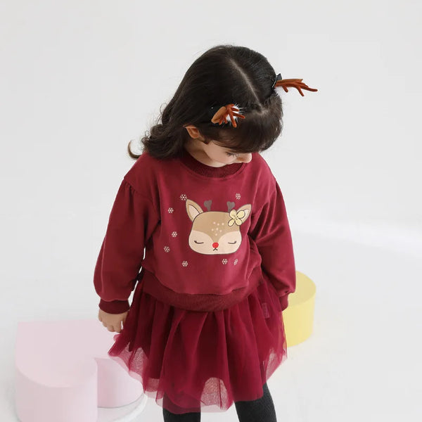 Little Rudolph Twirl Dress