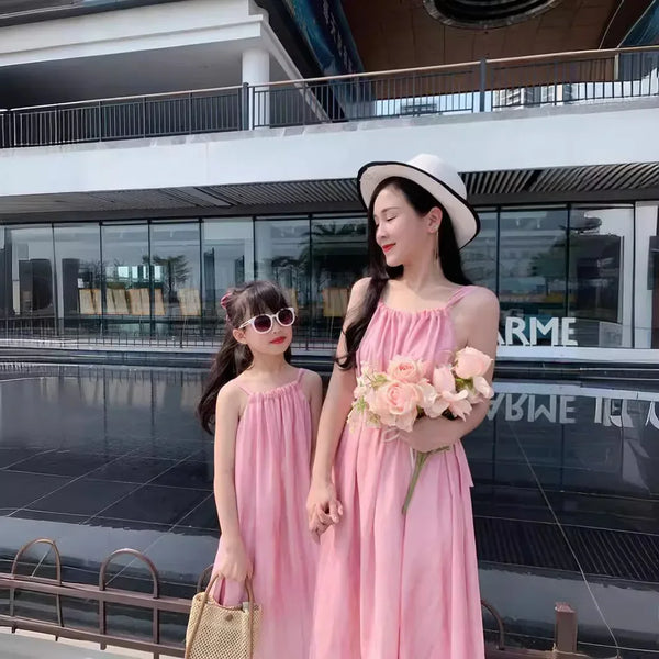 Momma & Me Matching: Pink Dip-Dye Dress