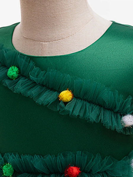 Merry Christmas Pom Pom Party Dress