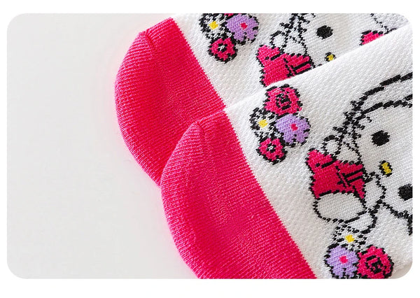 3 Pack: Hello Kitty™, Cinnamoroll™, Kuromi™ or MyMelody™ Knee High Socks for Girls