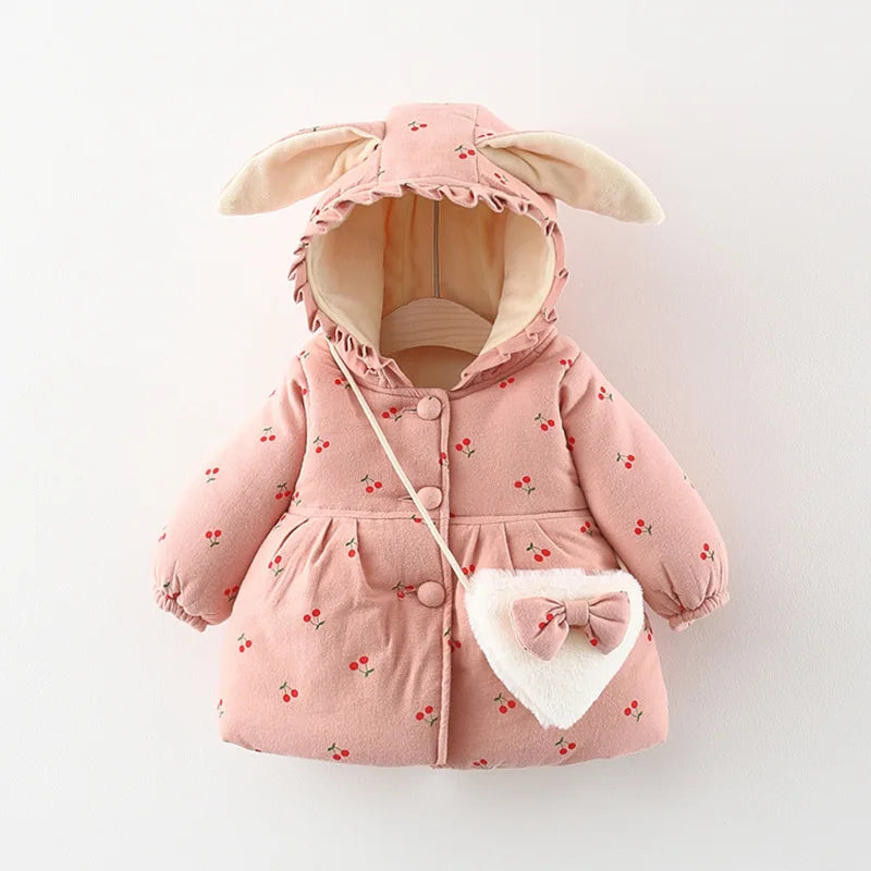 Snuggle Bunny Soft Jacket & Purse Set for Baby & Toddler Girls