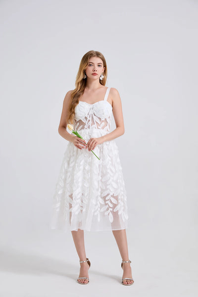 Lacy Vineyard Spaghetti Strap Sweetheart Special Occasion Dress