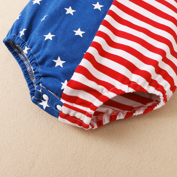 America Stars & Stripes Three Piece Romper Outfit