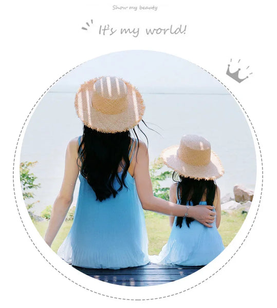Momma & Me Matching: The Una Blue Dip-Dye Ombre Shift Sundress- EXTENDED SIZES!
