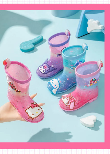 Hello Kitty & Friends Sparkly Rain Boots for Girls