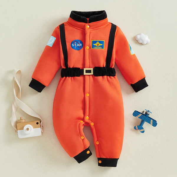 Space Explorer Astronaut Jumpsuit Costume for Baby & Toddler Girls