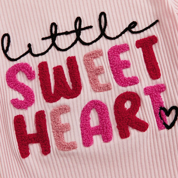 Little Sweet Heart Top & Tutu Skirt Set for Baby & Toddler Girls