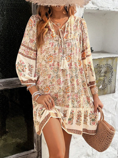 Annie Floral Boho Shift Dress for Women & Teens