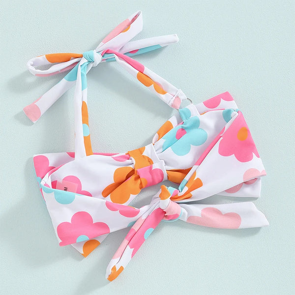 Put a Bow On Retro Two Piece Bikini for Toddler & Little girls