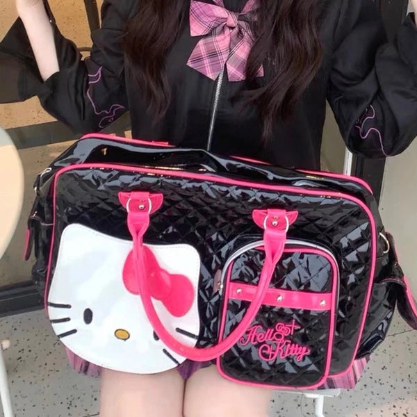 Sanrio Hello Kitty Large Capacity Patent Crossbody Bag