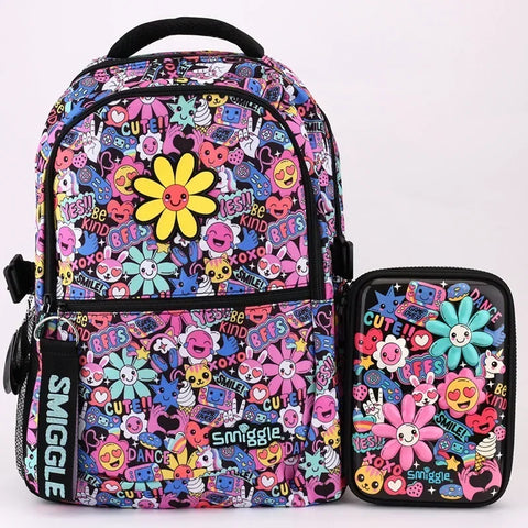 Smiggle Flower Power Backpack & Accessories