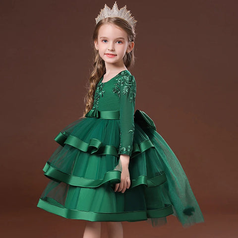 Imelda Layered Special Occasion Dress for Little Girls