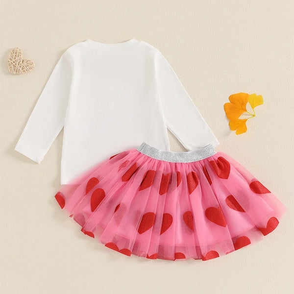 Hey Sugar Top & Matching Heart TuTu for Baby & Little Girls