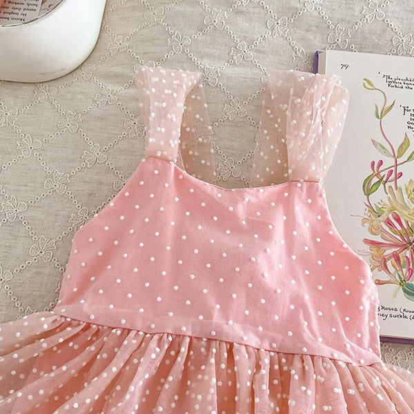Empress Swiss Dots Special Occasion Romper Dress