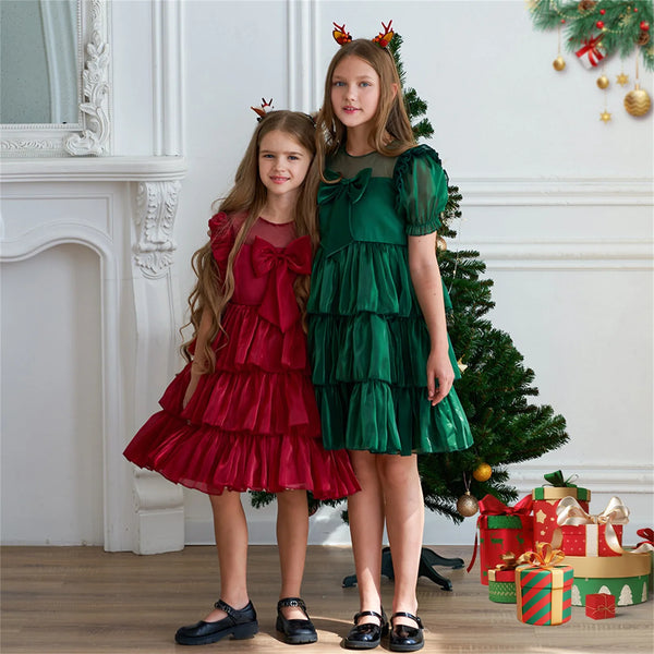 Celeste Fancy Holiday Party & Special Occasion Dress for Little Girls