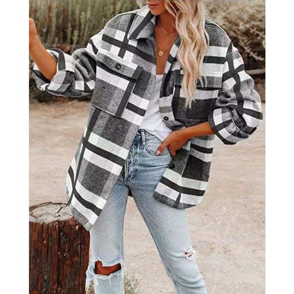 Zaylie Thick Plaid Shacket