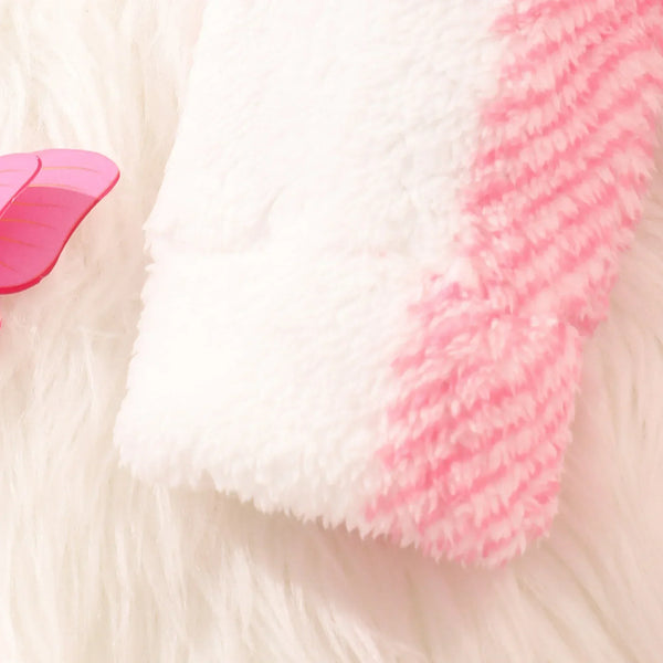 Pink Fluffy Longline Plaid Shacket for Tweens & Teens