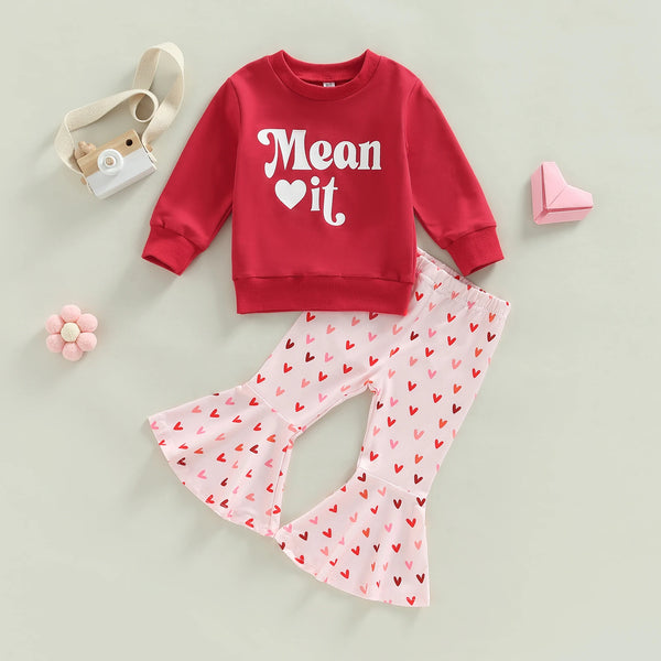 "Love You" & "Mean It" Matching Valentine Outfits