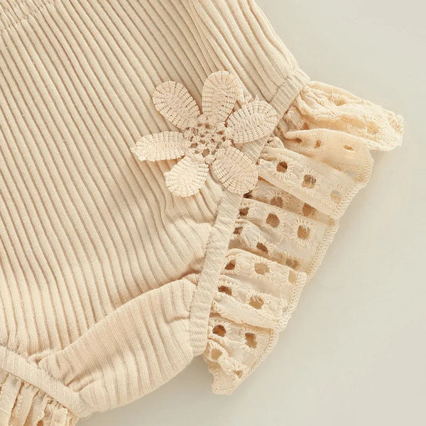 The Floral Eyelet Ruffle Set for Baby Girl