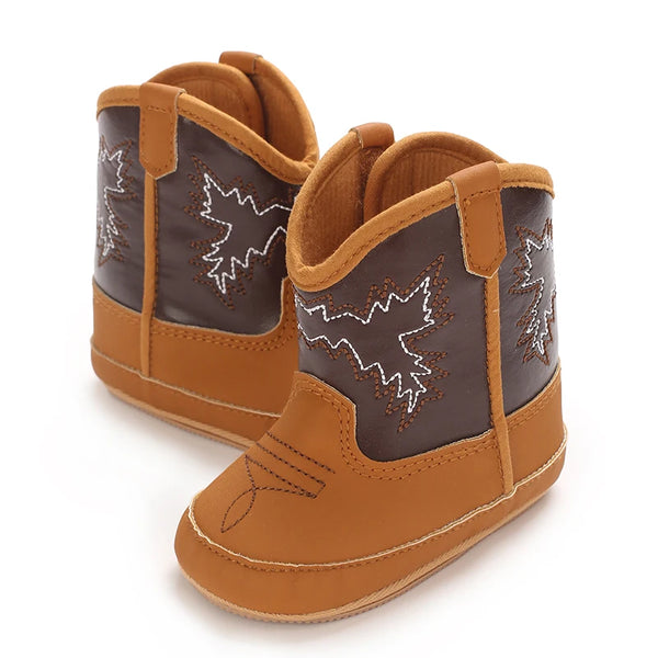 Western Girl Brown Boots for Baby Girl