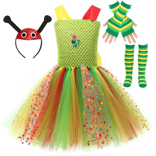 Cutie Caterpillar 4-Piece Costume for Girls