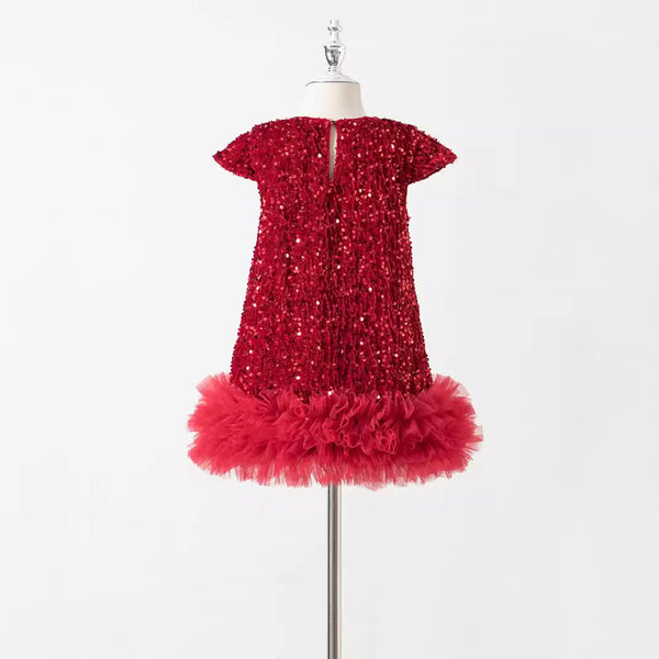 Cristabella Sequin Party Dress for Toddler & Little Girls