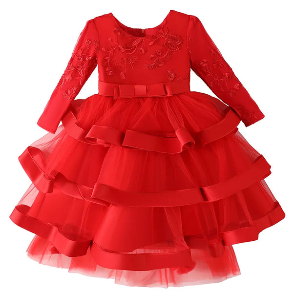 Imelda Layered Special Occasion Dress for Little Girls