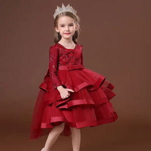 Imelda Layered Special Occasion Dress for Little Girls