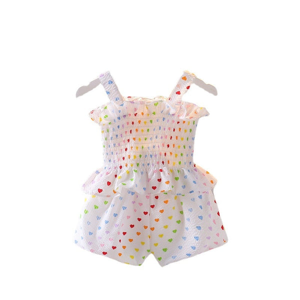 The Estelle Top and Shorts Set for Little Girls