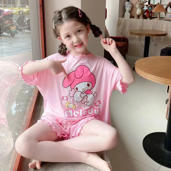 My Melody Super Soft Knit Shorts & Top PJ/Lounge Set for Girls