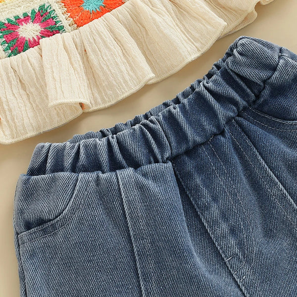 Flower Child Adorable Short Set for Babies, Toddlers, & Little Girls
