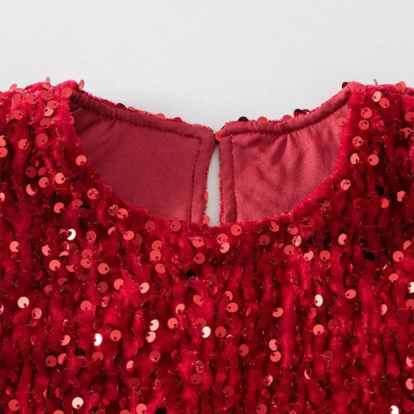 Cristabella Sequin Party Dress for Toddler & Little Girls