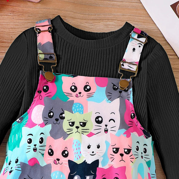 So Many Cute Kitties Outfit for Toddler & Little Girls